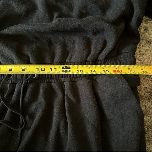 NWT Torrid Mini Fleece Hoodie Sweatshirt Dress Black - Picture 8 of 8